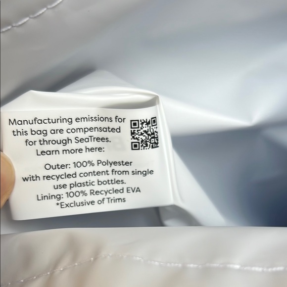 Brooks Blue Wet/Dry Shoe Bag with Roll Top - Picture 4 of 6